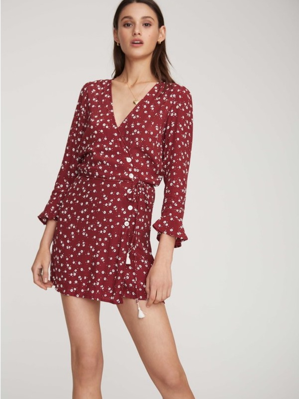 Faithfull the Brand Greta Floral Mini L / US 8